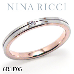 NINA RICCI 6R1F05 Pt900/K18PG _Ch O